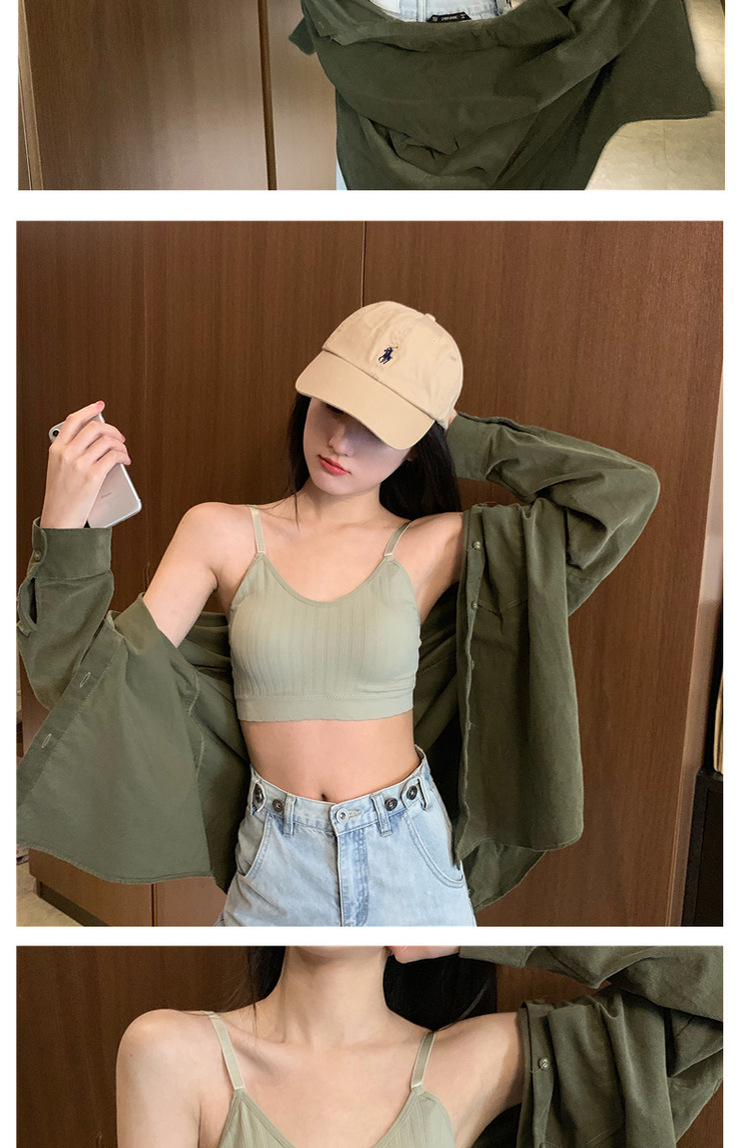 Wholesale of threaded, rims, one-piece converging, fixed cup underwear for girls, beautiful back, chest wrap and base layer sports vests pic 7