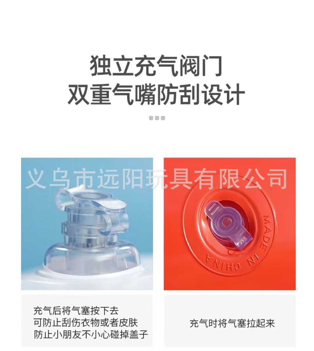 远阳 ins风加厚儿童游泳圈带把手宝宝卡通充气救生圈小孩子腋下圈详情8