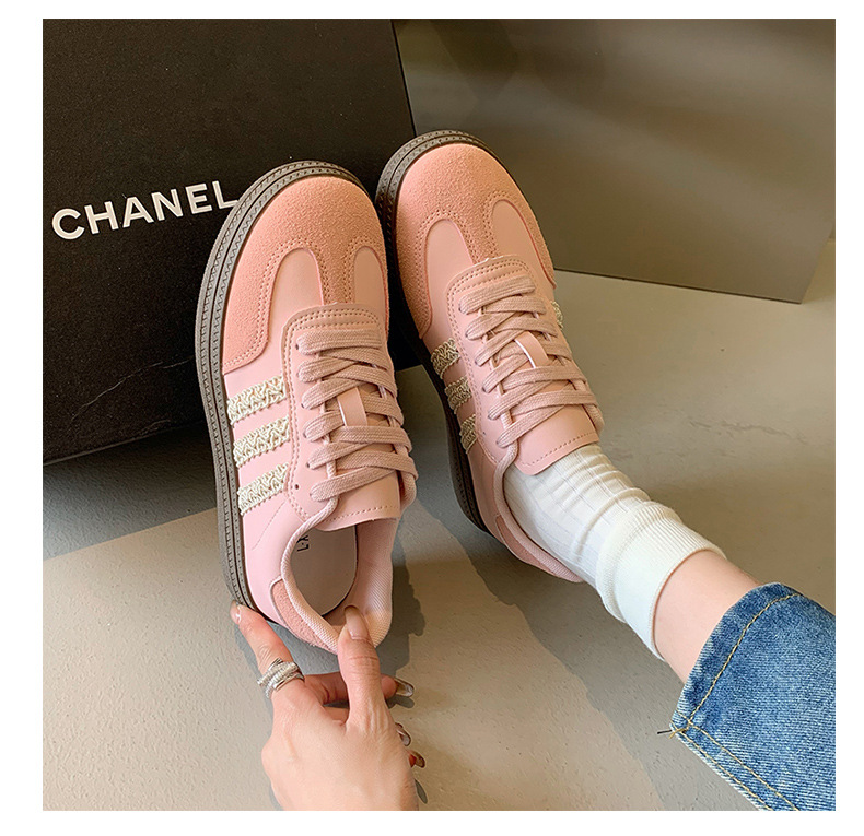 银色圆头德训鞋女款2024年秋季新款复古阿甘鞋软底轻便运动休闲鞋详情19