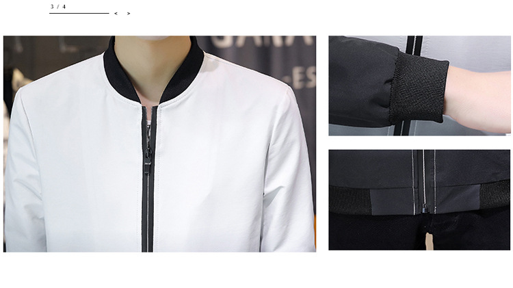 Comercio exterior primavera/otoño 2022 chaqueta versátil para hombres versión coreana slim fit baseball wear tendencia para hombres gradiente de estilo casual abrigos pic 4