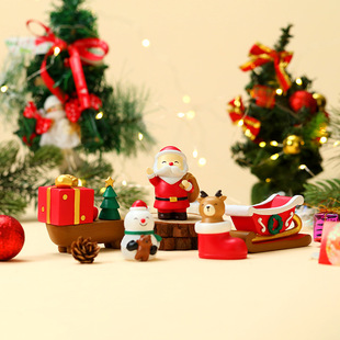 Christmas animal gifts, creative resin ornaments, Christmas rabbits, snowmen, elderly people, elk tabletons, home and living room decorations pic 5