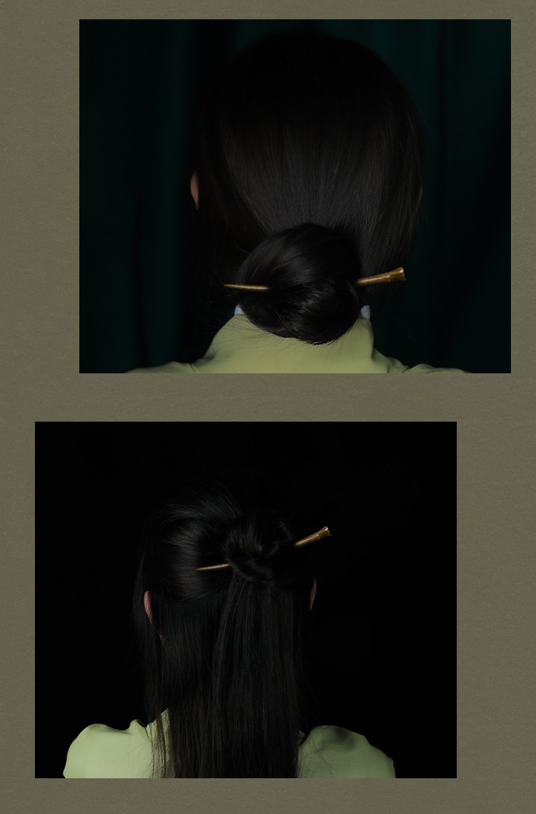 中国风古风木簪子发簪马面裙配饰挽发束发古代公主发饰桃一件代发详情12