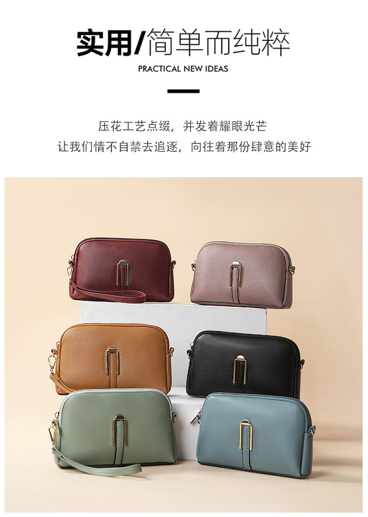 软皮妈妈包女2025新款时尚韩版简约单肩挎包女士手提包详情4