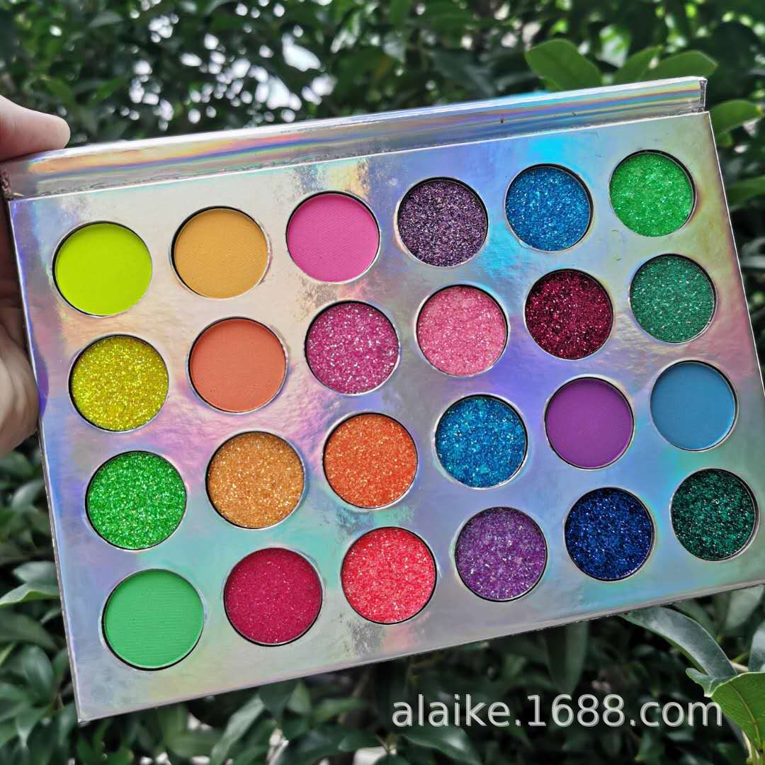 New 24-color eyeshadow in stock, luminous eyeshadow palette, pearlescent fluorescent eyeshadow without logo, one-piece consignment pic 12