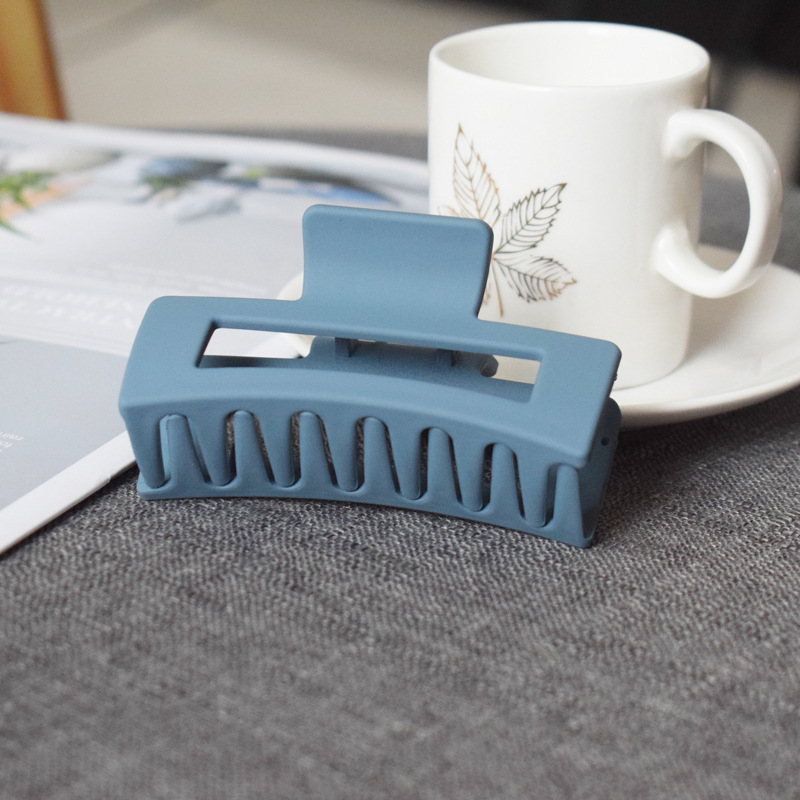 复古亚克力发夹盘发抓夹大号简约磨砂发卡女韩版后脑勺鲨鱼夹发抓详情25