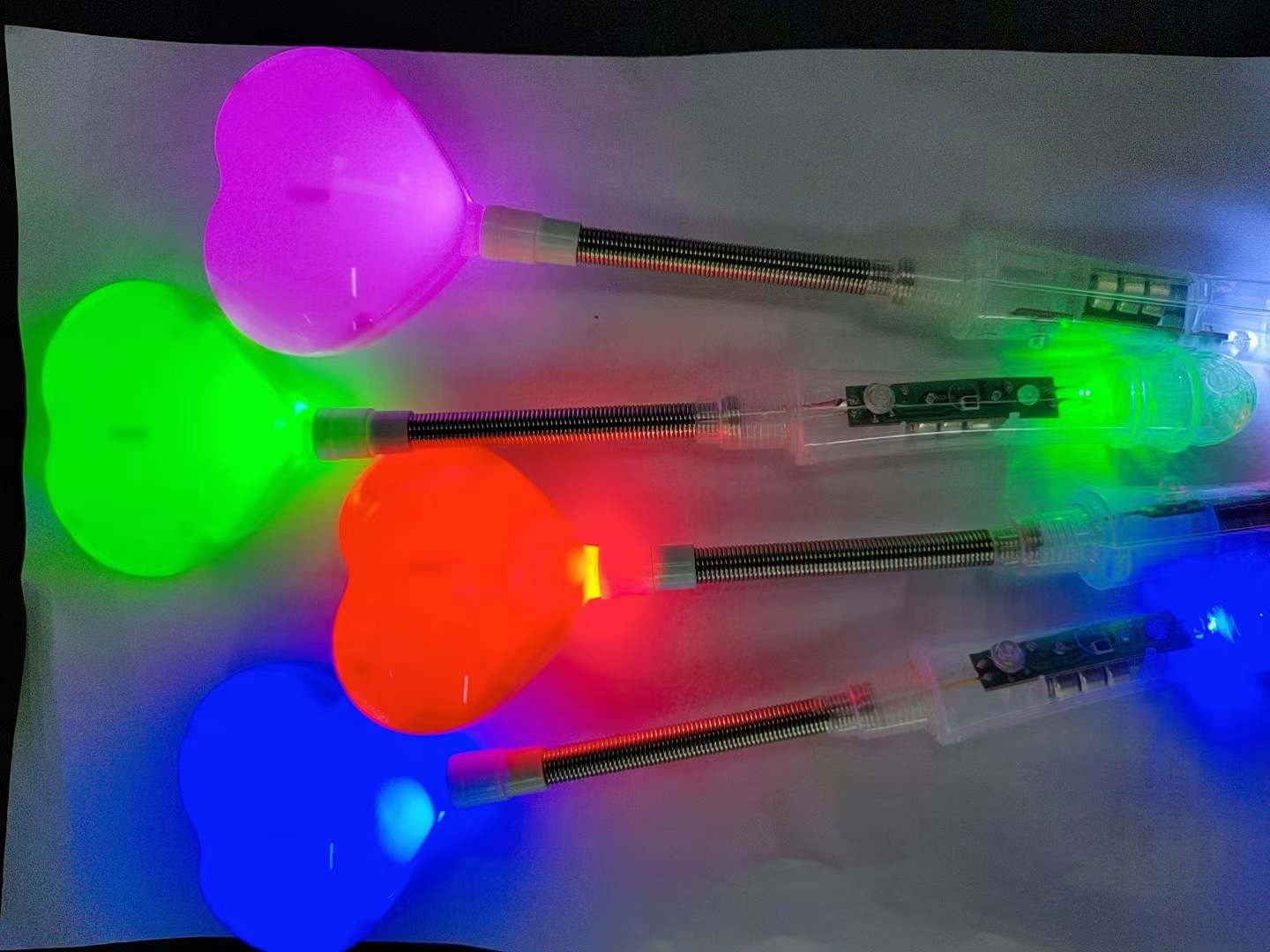 Glowing glow sticks, heart-shaped five-pointed stars, concert flashing sticks, toys, glowing sticks, cheering props pic 3