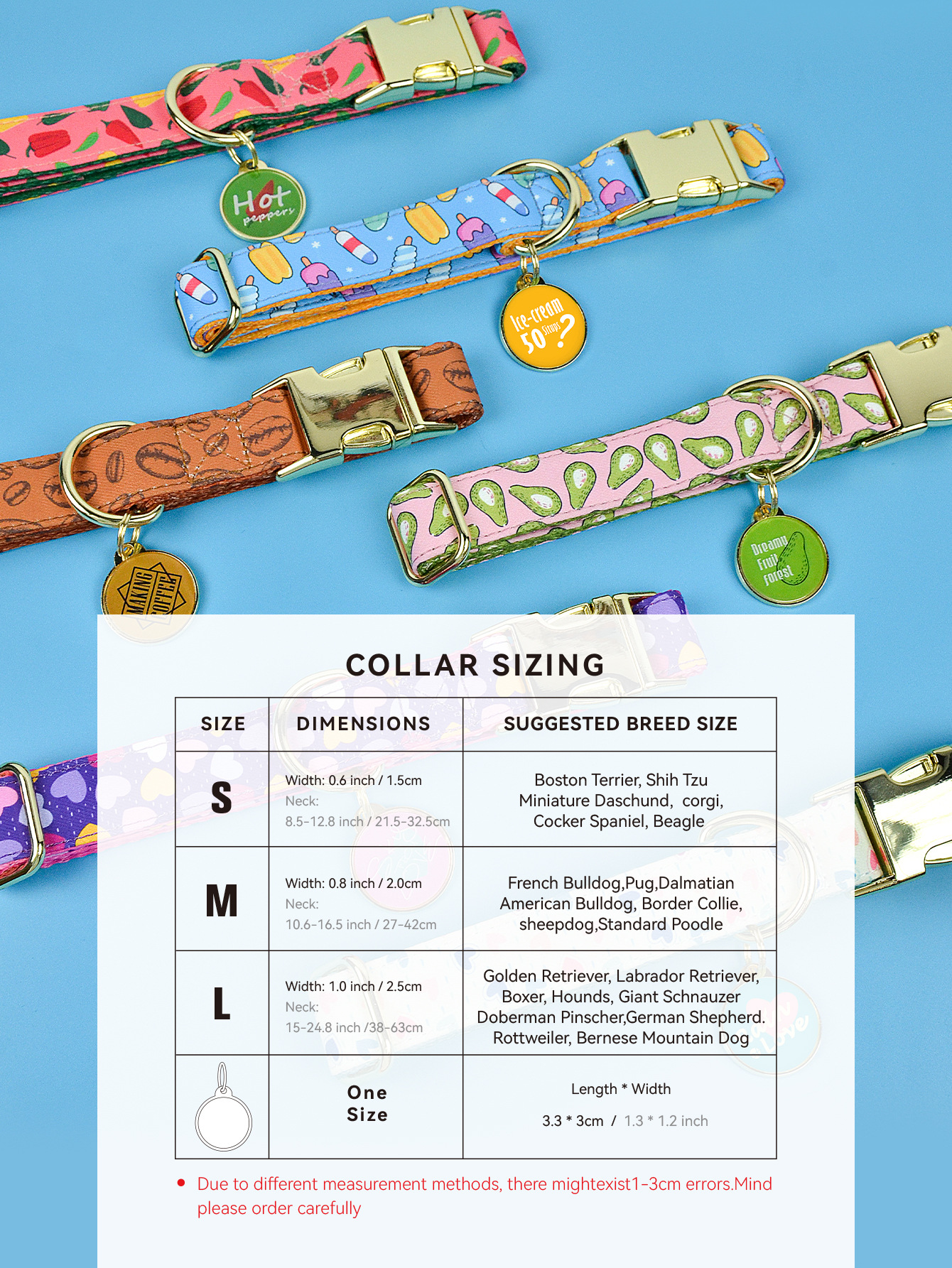 唛迪跨境新品工厂现货批发宠物猫狗项圈脖圈带装饰狗牌两件套代发详情12