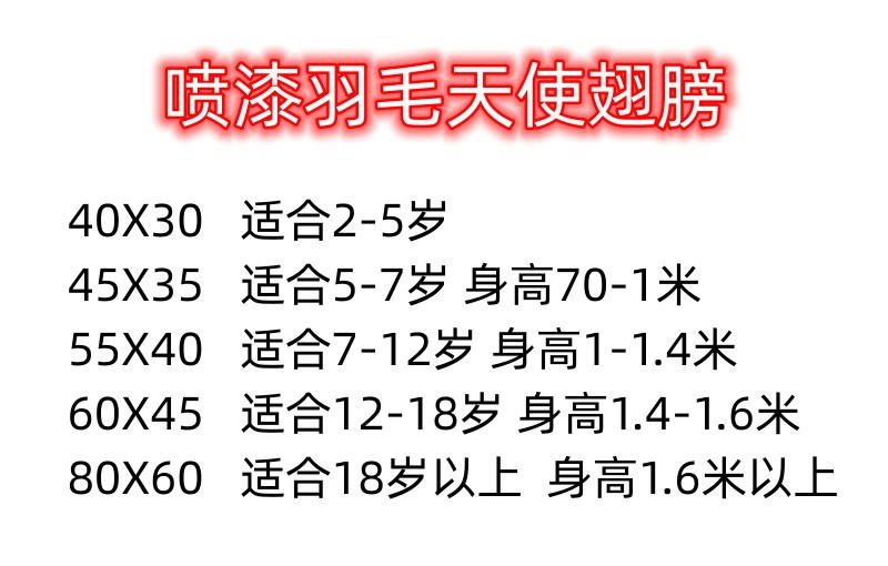 金色银色羽毛天使翅膀六一儿童节狂欢节万圣节圣诞节舞台表演走秀                              详情4