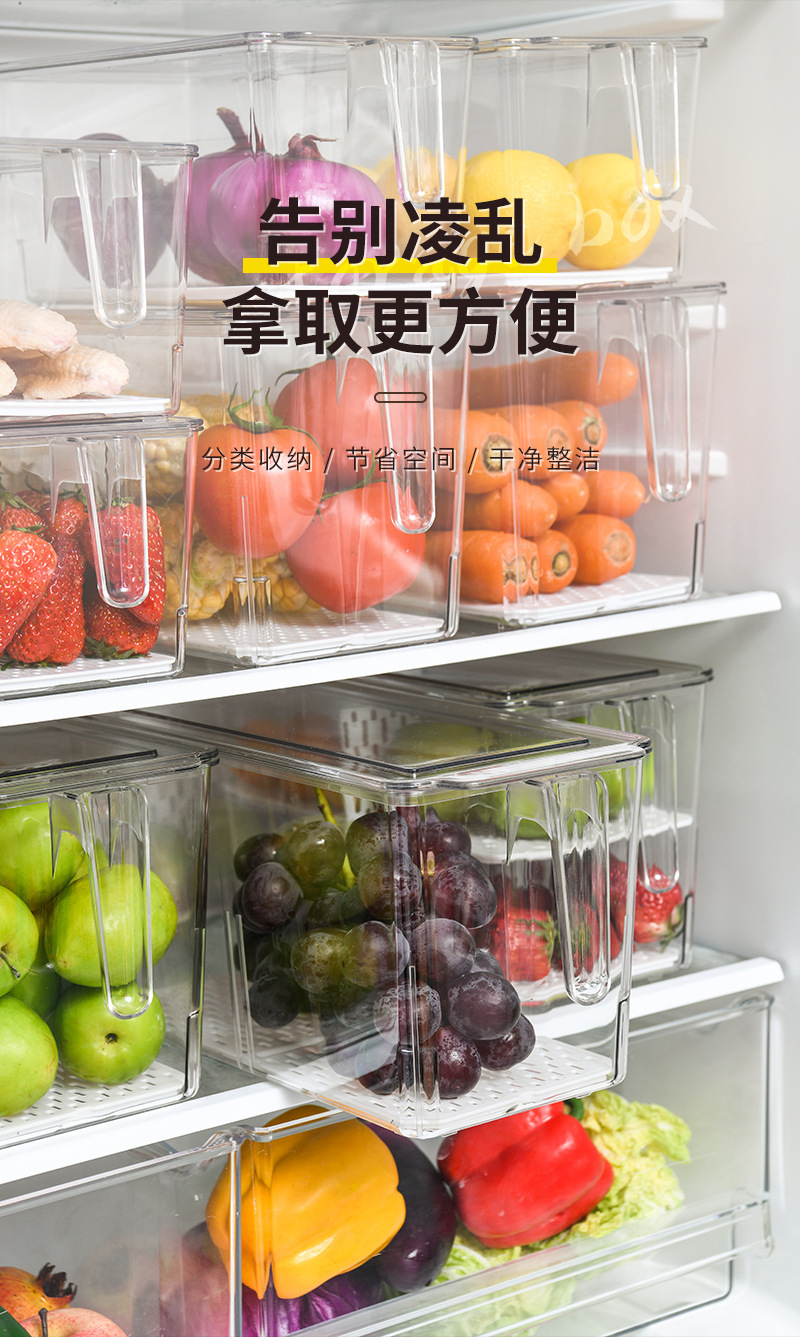 跨境PET厨房置物架 透明调味品收纳架 卫浴可移动多层储物架层架详情8