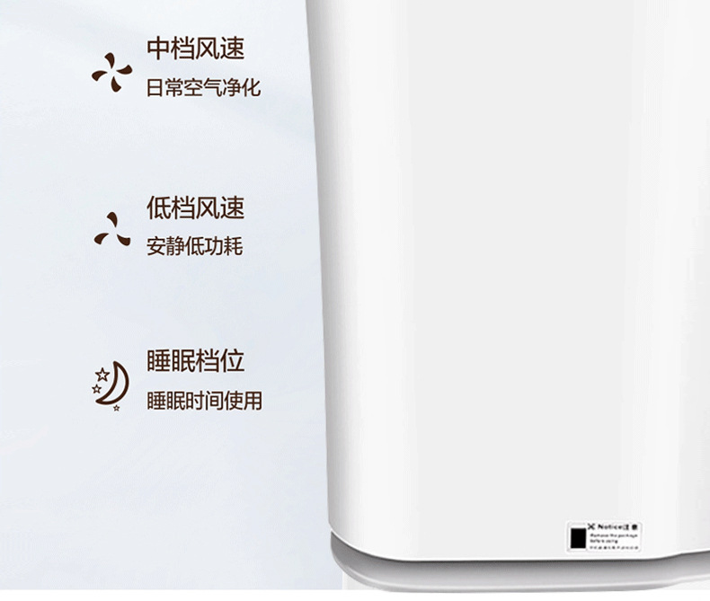 Household air purifier UV ultraviolet sterilization, indoor formaldehyde and odor removal, cross-border English negative ion purifier pic 18