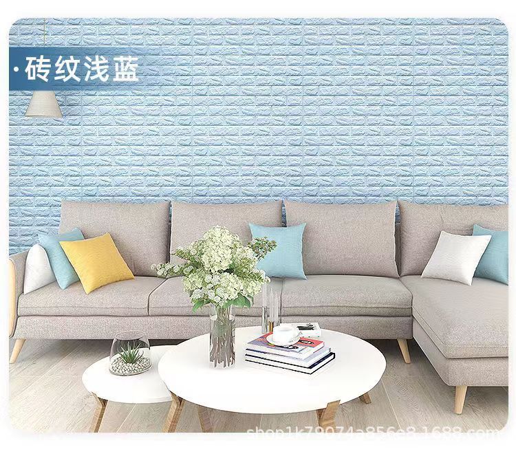 墙纸自粘3d立体墙贴卧室温馨装饰背景墙翻新壁纸防水防潮墙壁贴纸详情10
