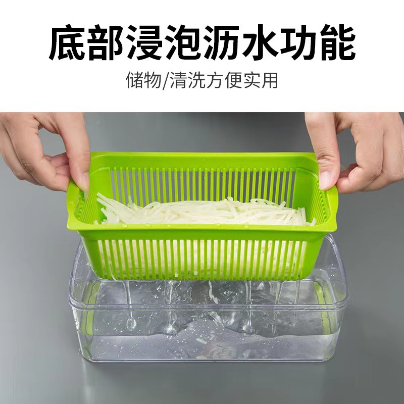 Cross-border multi-functional vegetable cutter, vegetable cutting magic tool, slicer, grater, potato grater, grater, draining basket, crushing pic 4