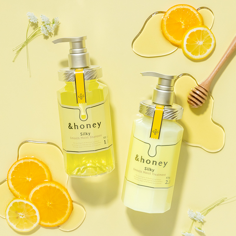 日本进口洗发水安蒂花子honey蜂蜜洗发水 樱花清爽 留香详情10