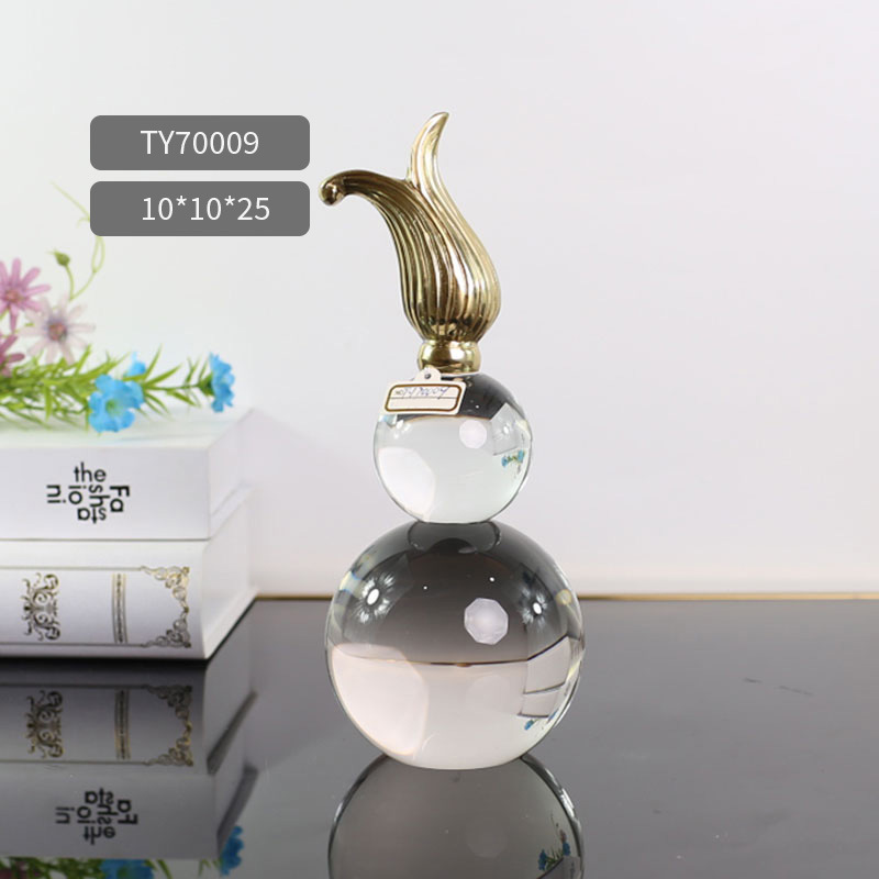 Housewarming gift creative home, crystal gourd art display, TV cabinet, living room decoration, modern light luxury handicrafts pic 24