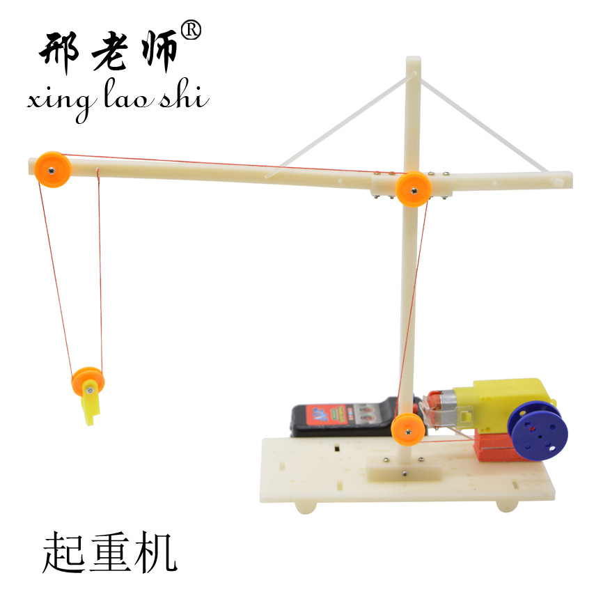 Homemade cranes, homemade hoists, tech gadgets, diy toy models, educational toys pic 4