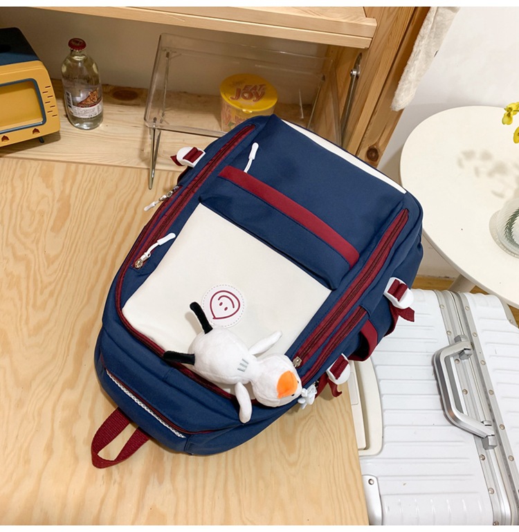 2023 fashionable student backpack, Japanese style Instagram simple Korean version backpack for junior high school, senior high school and college students pic 52