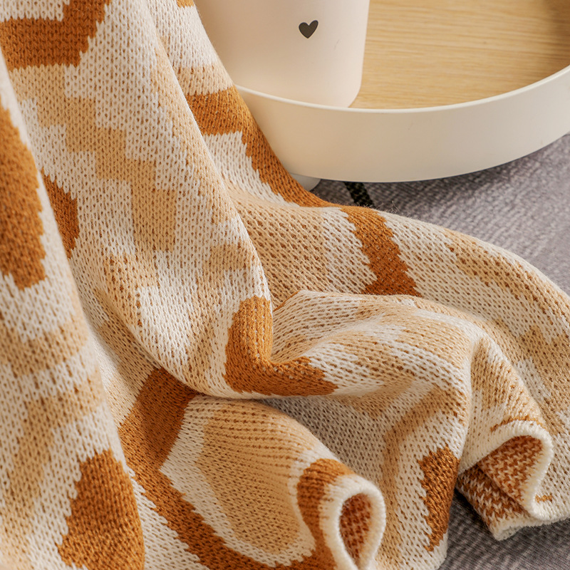 Bohemian blanket, sofa cover blanket, air conditioning blanket, knitted nap blanket, Class a blanket, bed end blanket, blanket pic 5