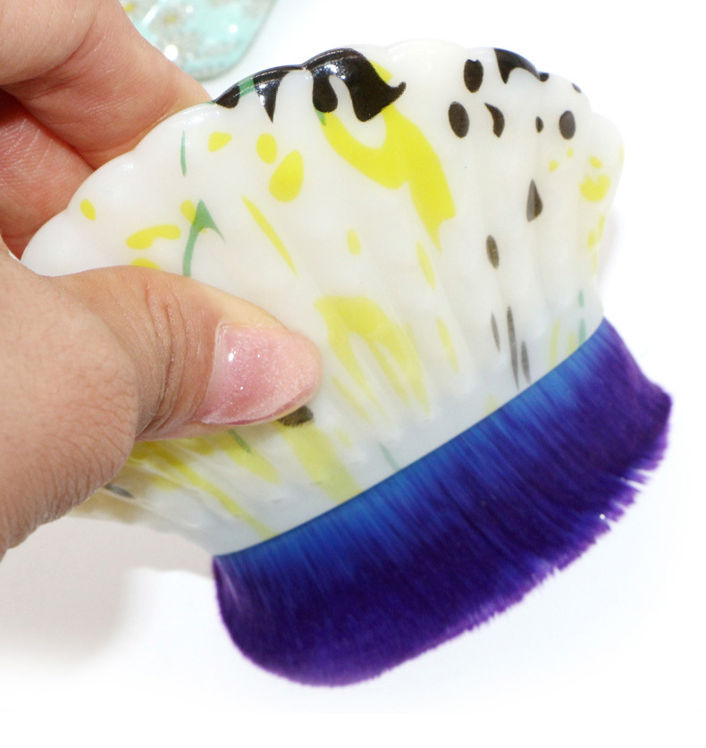 Factory direct sales of cross-border fan-shaped shell-shaped foundation brushes, single multi-functional semi-circular blush brushes and beauty brush tools pic 21