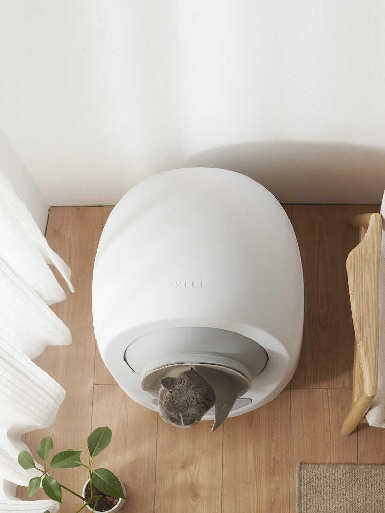 The electric intelligent fully automatic cat litter box is fully enclosed to prevent splashing and automatically cleans cat litter and feces pic 7