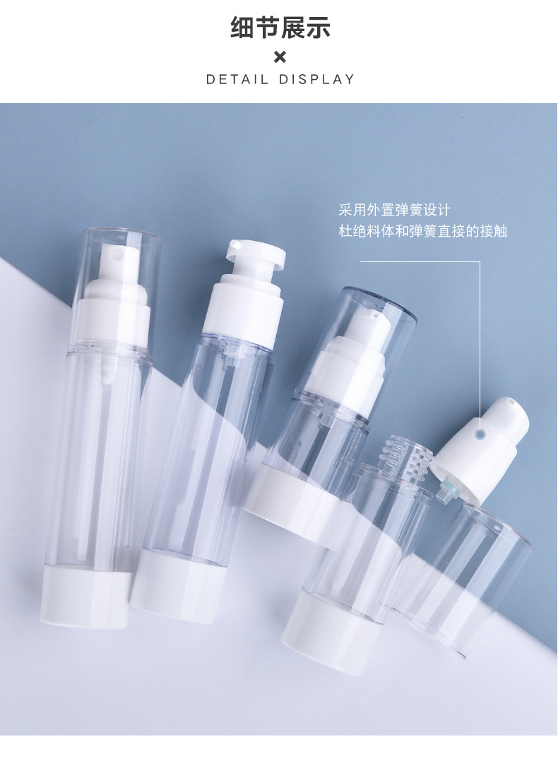 In stock at the factory, there are 15ml vacuum bottles for AS lotion, 120m vacuum bottles for press foundation, and travel cream bottles pic 8