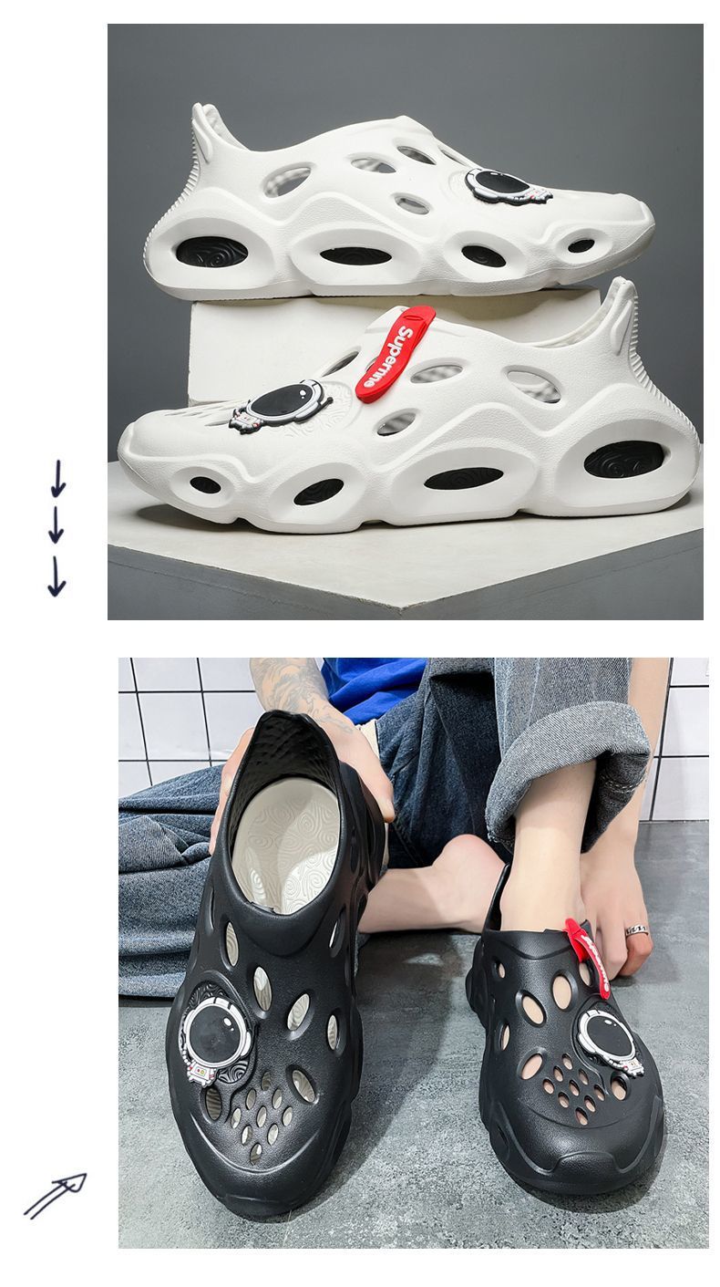 洞洞鞋男款夏季外穿超软防滑耐磨外出男士新款凉鞋厚底踩屎感拖鞋详情7