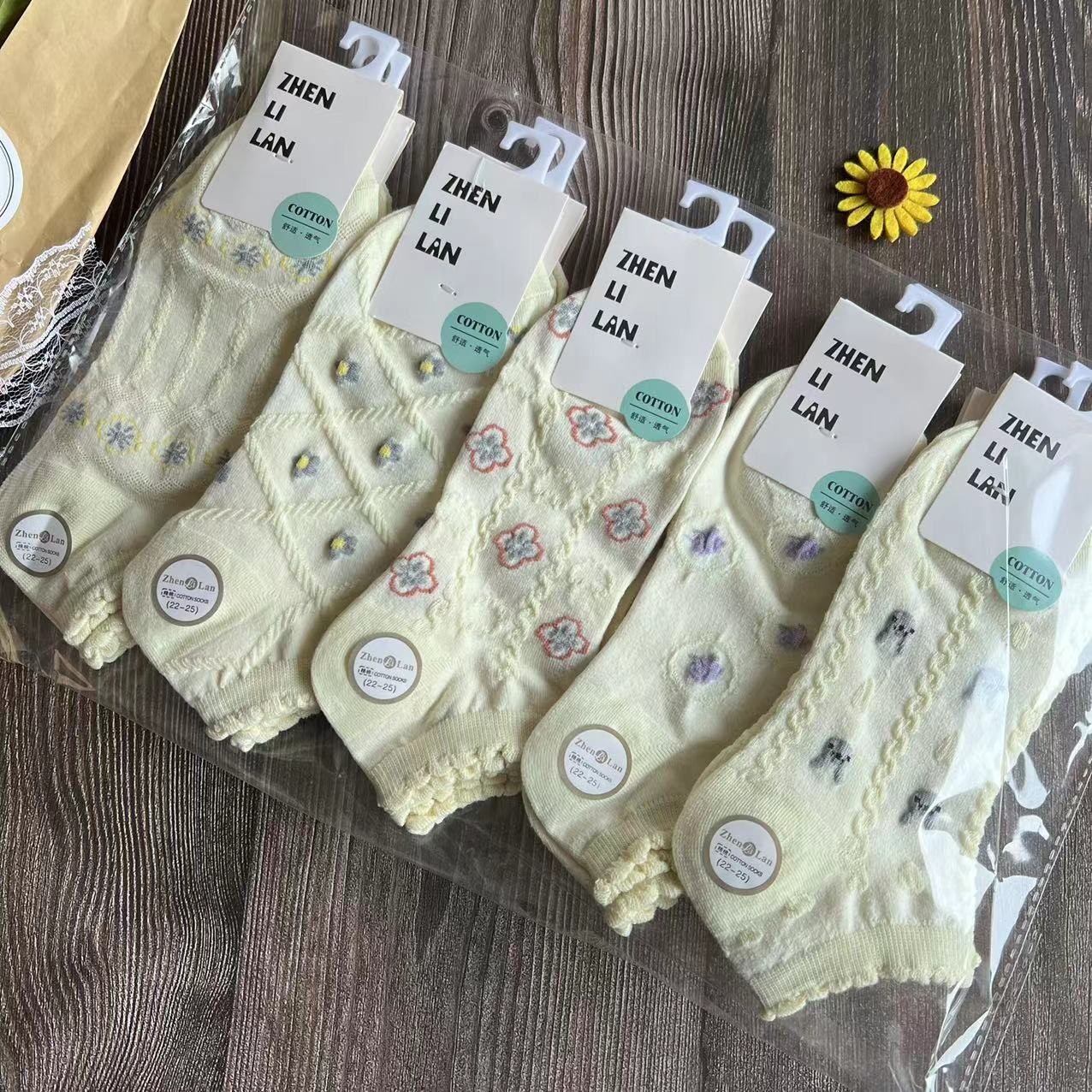 供商超诸暨袜子5-10双女短袜ins潮学院风船袜日系薄款男棉袜批发详情9