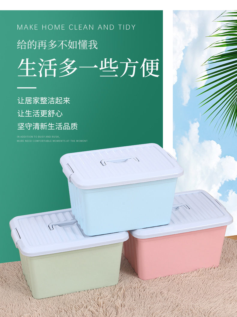 Factory wholesale plastic storage boxes, home storage boxes, storage boxes, hand-held thickened organizing boxes, and can be printed with logos pic 8