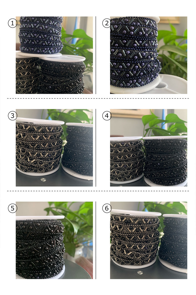 Rubber diamond webbing, pearl lace, tube beads, rubber tape, diamond webbing, water diamond webbing, DIY clothing skirts, shoes, hats, accessories, decoration pic 11