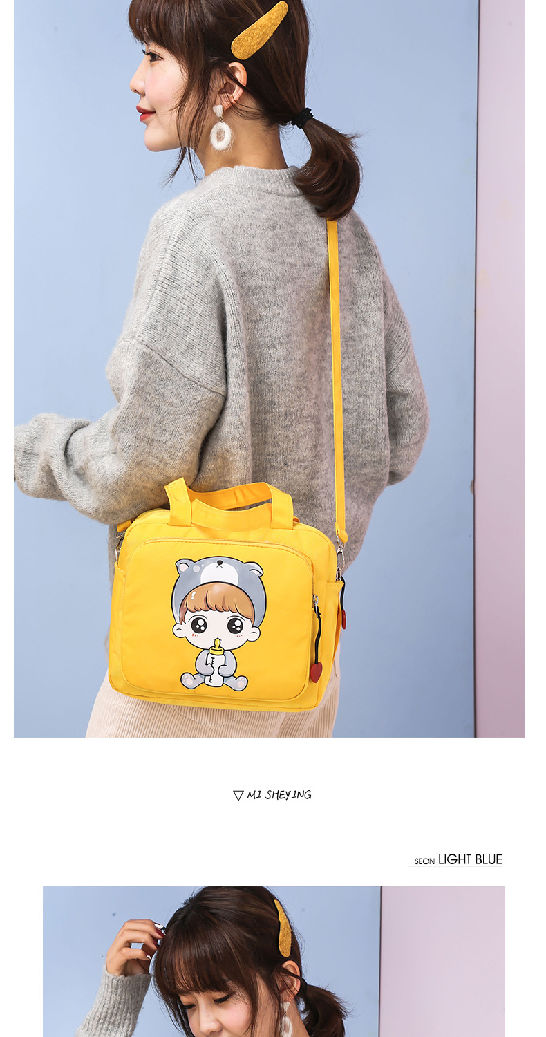 The 2021 new fashionable single-shoulder crossbody mummy bag, ultra-lightweight baby bag, small-sized large-capacity handbag for going out pic 14