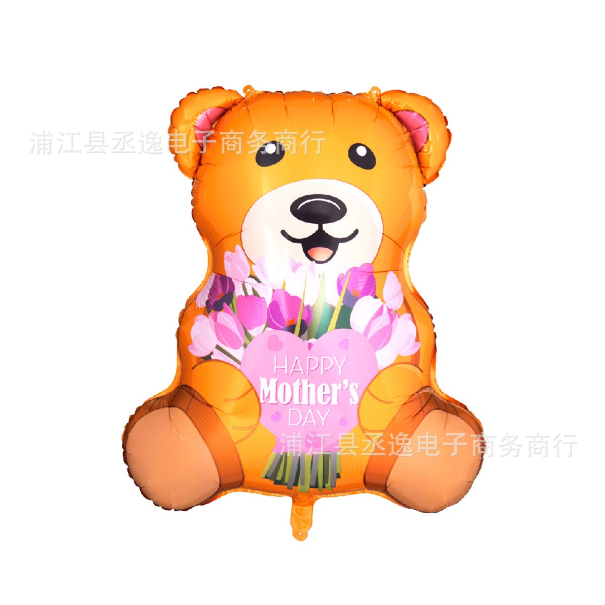 跨境新款母亲节花篮爱心康乃馨小熊铝膜气球母亲节派对装饰布置详情6