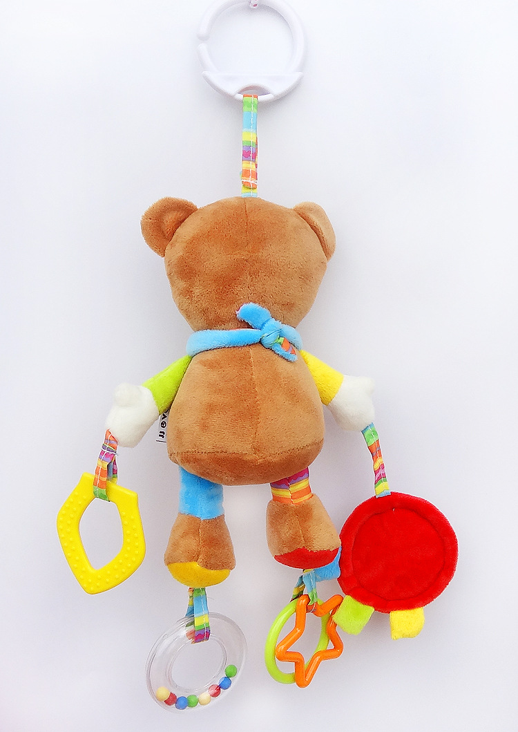 JJOVCE Baby Intelligence Soothing Doll, multi-functional animal bed bell, bed hanger, stroller hanger, baby cloth toy doll pic 30