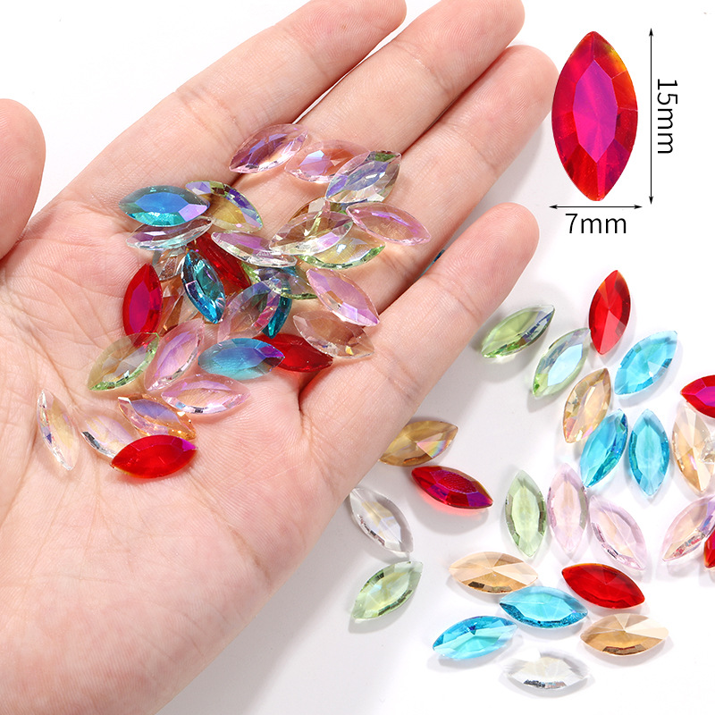 国贸A钻超闪玻璃钻手机壳贴钻服装饰品发饰diy饰品配件圆形平底钻详情1