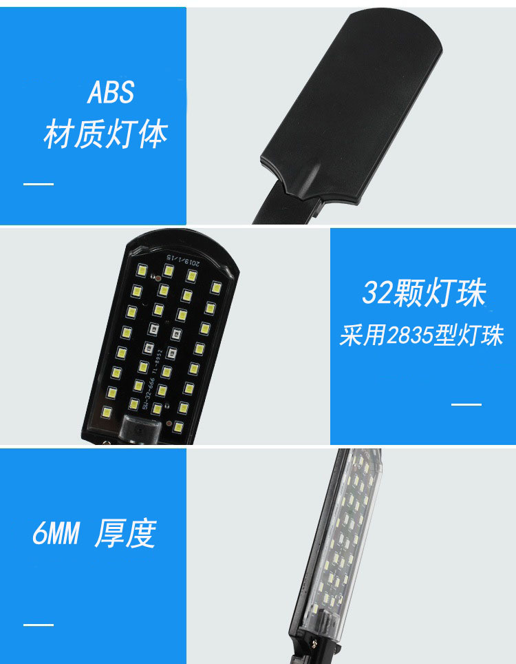 Fish tank clamp light LED high-brightness aquarium and aquatic plant light, fish tank lighting lamp, blue and white LED clamp light lighting lamp pic 5