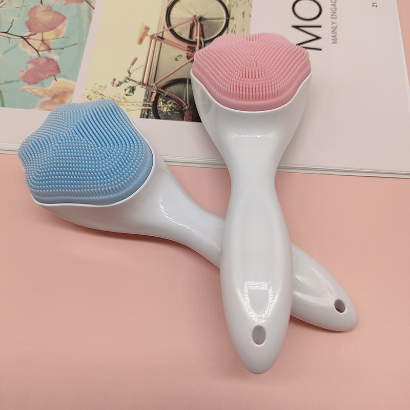 Silicone facial cleansing device, manual cleaning facial brush, soft bristle silicone massage brush, pore cleaner, silicone facial cleansing brush, exclusively for export pic 21