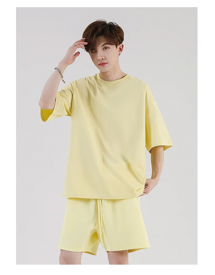 重磅纯棉高端短袖定制圆领广告衫T恤印LOGO工作服班服文化衫定做详情6