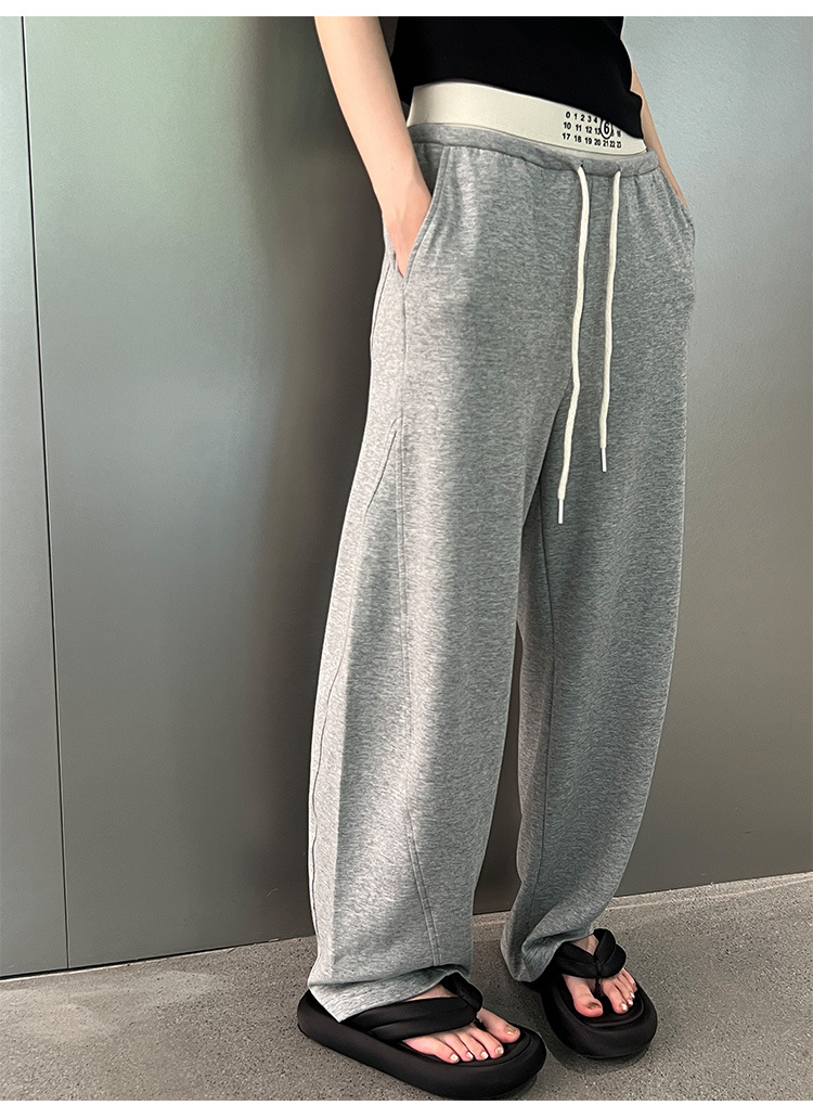 JVV SISTER十三行2024年夏季新款高腰拼接休闲直筒长裤女51938详情15