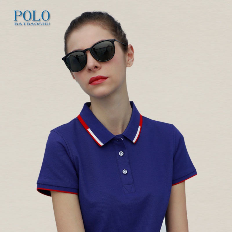 EV9988翻领Polo衫200克珠地棉现货男装零售文化衫工作服印logo详情6