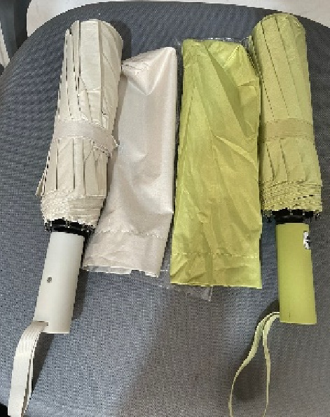 十二骨全自动黑胶防晒遮阳伞自动两用折叠太阳伞纯色晴雨两用雨伞详情2