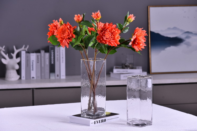 Factory direct sales of high-end artificial dahlia with realistic touch, wholesale of high-end artificial dahlia for home decoration, shopping malls and hotels pic 33