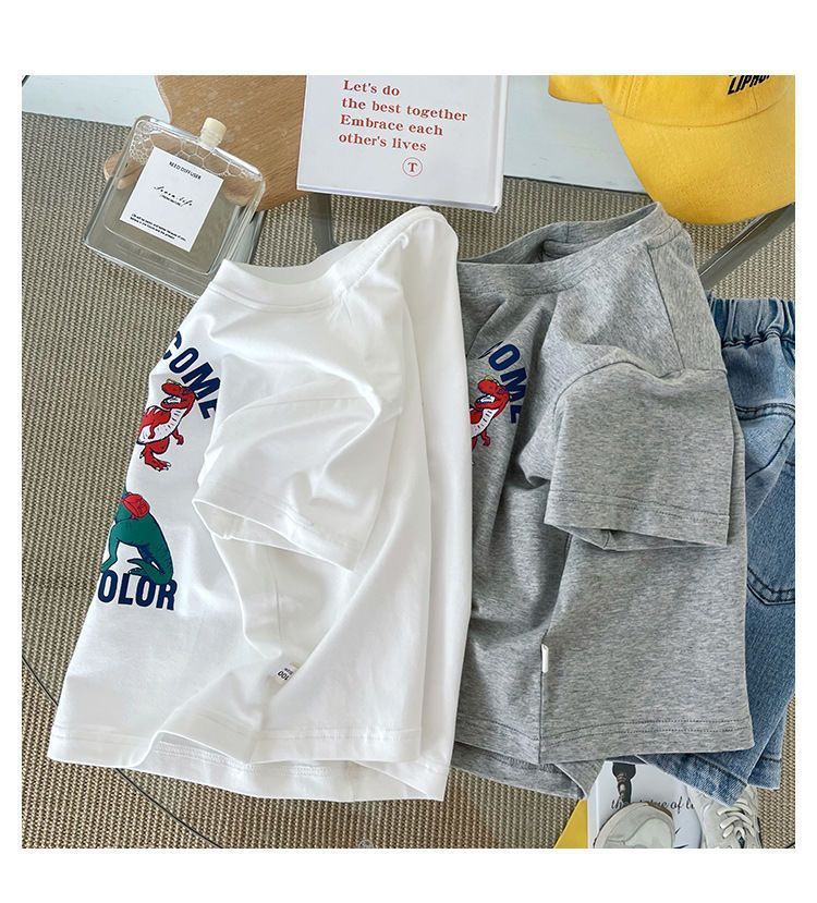 中小童t恤男童短袖纯棉打底衫2024夏季新款童装宝宝半袖体恤夏装详情7