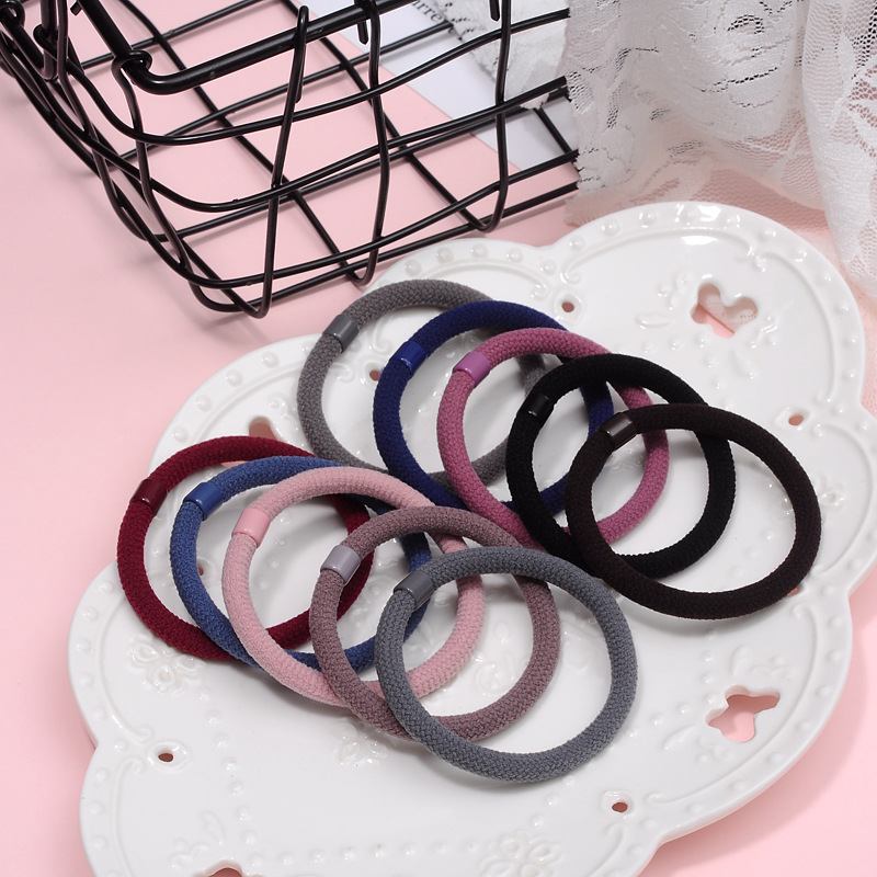 New durable, non-tangling, versatile woolen hair bands, hair ties, hair accessories, leather bands, hair ties and hair accessories are available in multiple colors pic 8
