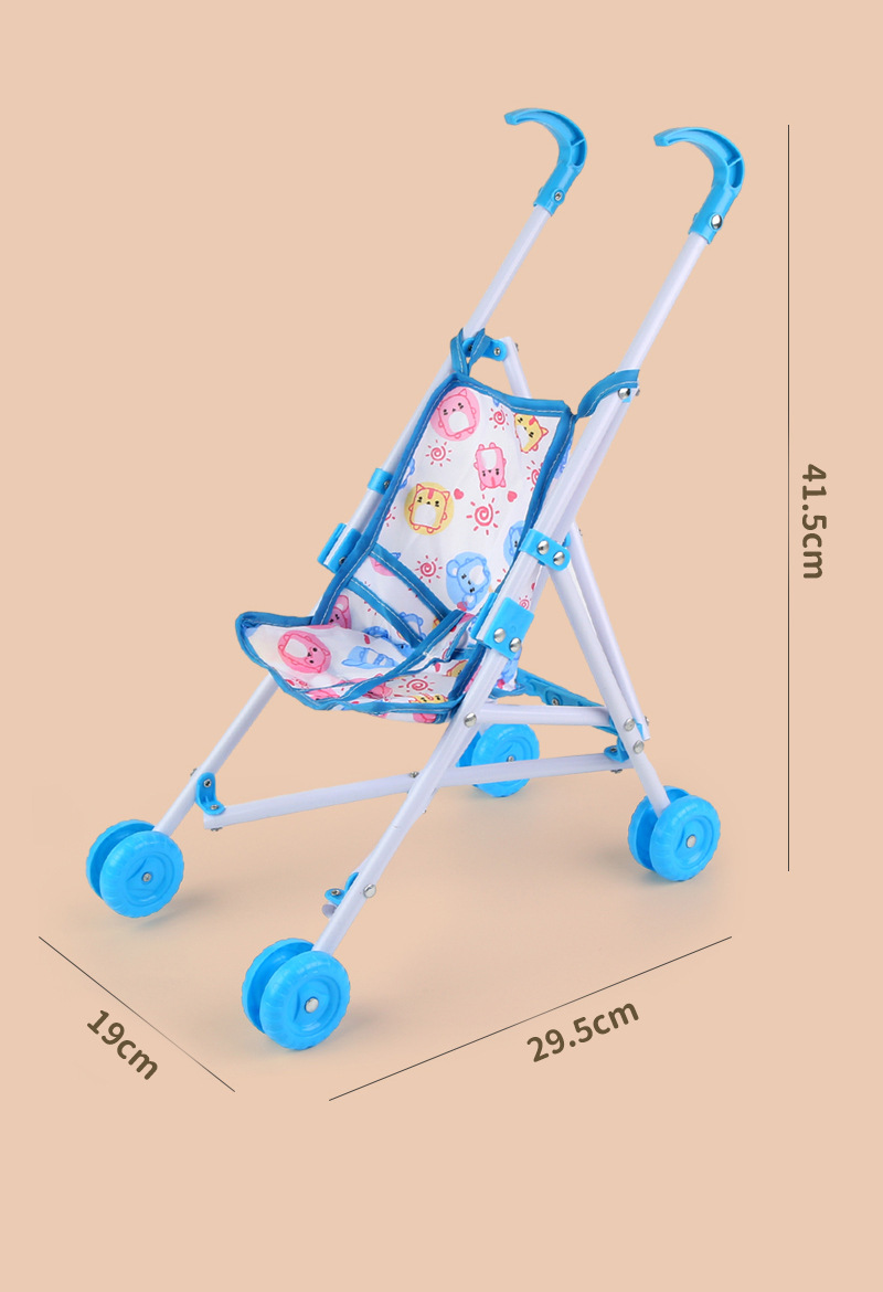 Factory direct sales of 10-inch plastic-coated newborn simulation baby, rebirth doll, role-playing toy trolley pic 17