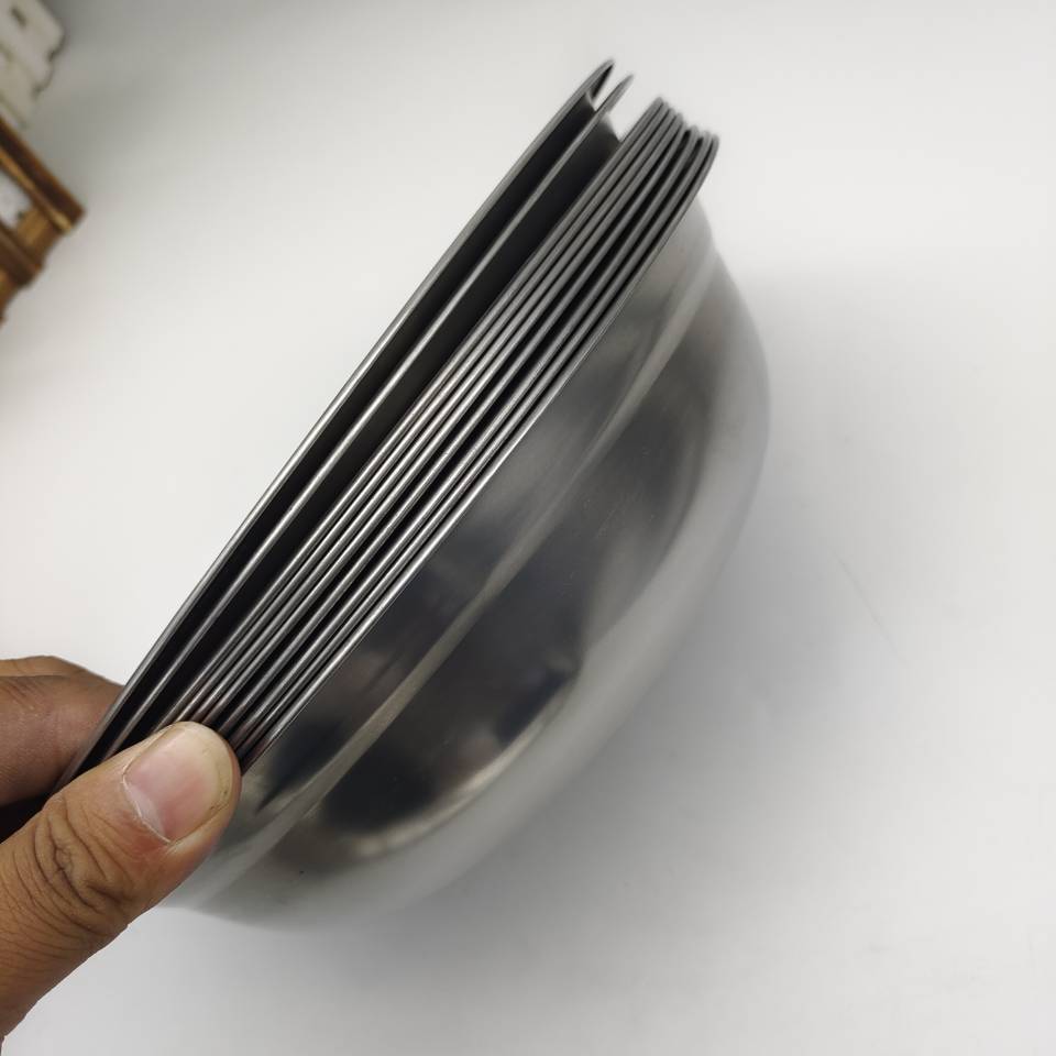High-quality stainless steel basins, round soup basins, stainless steel tableware, vegetable basins, household stainless steel kitchenware, 2-yuan supply in Yiwu pic 23