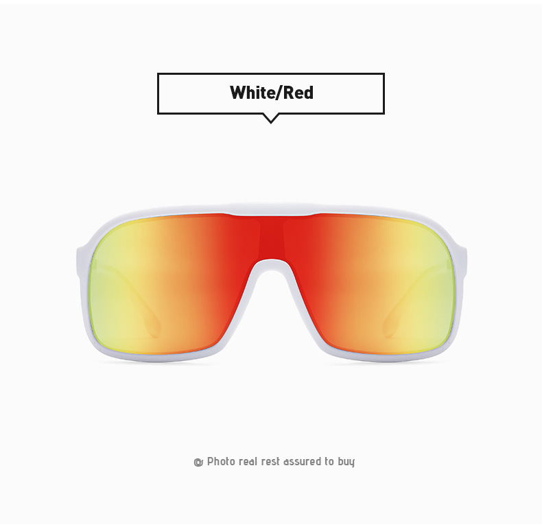 New one-piece large-frame outdoor sports sunglasses, cross-border polarized and colorful cycling sunglasses, trendy sunglasses 3086 pic 30