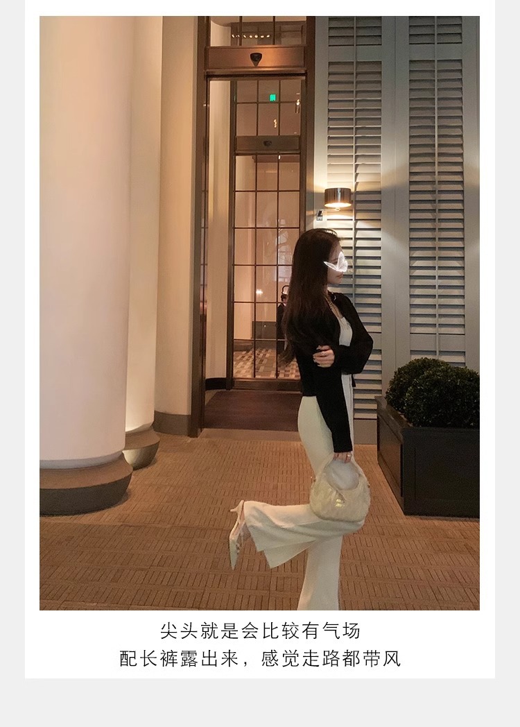 时尚真皮女鞋气质单鞋凉鞋女一字带尖头高跟鞋细跟女鞋2024春夏季详情30