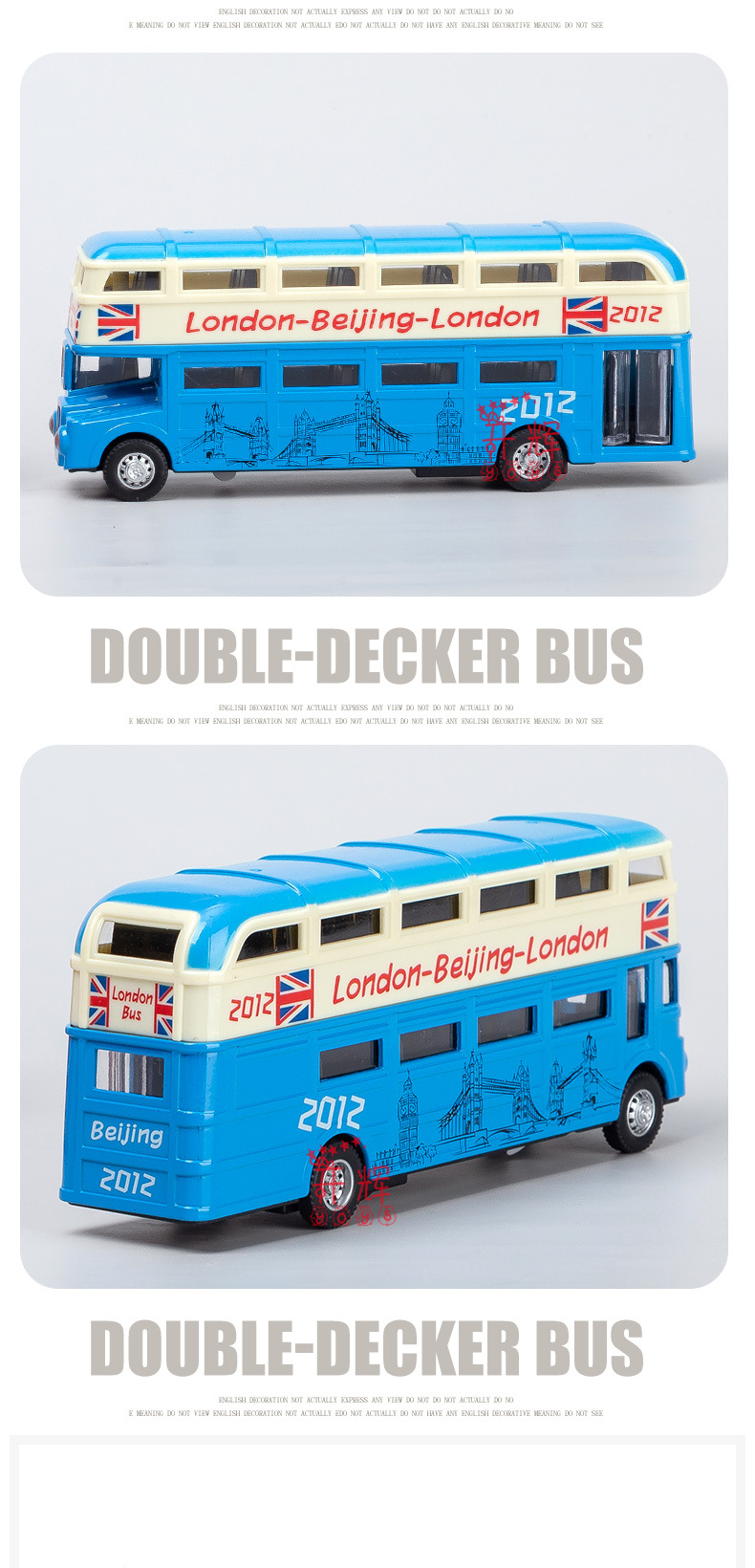 1:70 modelos de autobús de dos pisos de aleación juguetes para niños pants modelos retro coches autobuses niños juguetes modelos pic 10