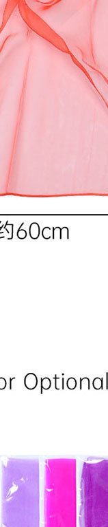 60cm solid-color chiffon nylon small silk scarf, versatile dance performance new small square scarf, candy-colored versatile gauze scarf pic 9