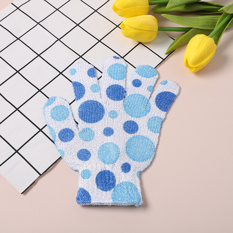 2022新款洗澡手套混色五指涤纶沐浴手套浴室大澡堂专用搓澡手套详情25