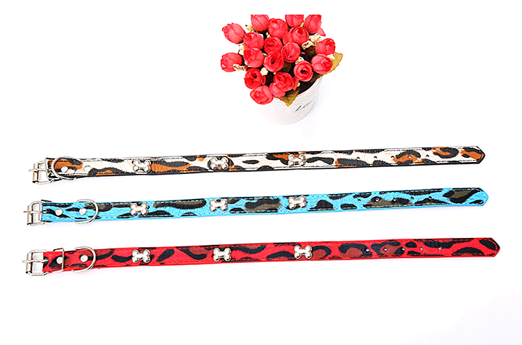 Direct sales from pet supplies manufacturers: Leopard print dog collars, dog collars, dog chains in stock for wholesale pic 35