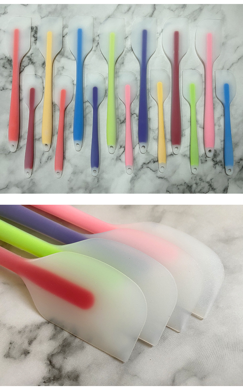 工厂硅胶刮刀奶油抹刀小号半透硅胶刮刀家用烘焙硅胶刮刀现货批发详情22